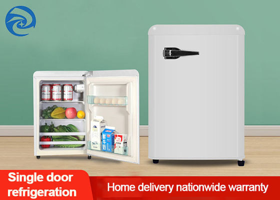 फ्रीजर के साथ 75L 90L 118L रेट्रो व्हाइट मिनी फ्रिज 2.6 Cu Ft