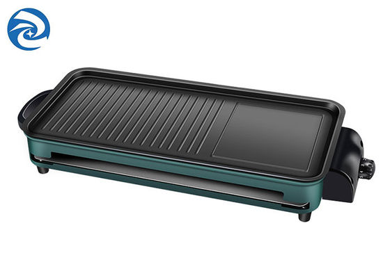 धुंआ रहित इलेक्ट्रिक ग्रिल ग्रिल्स स्किलेट 1500W 3-10 लोग