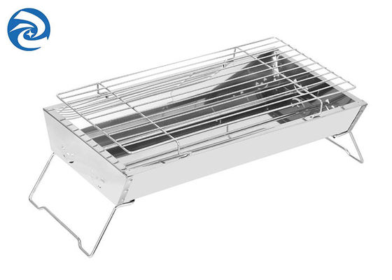 SS403 पोर्टेबल स्टेनलेस स्टील ग्रिल 17.7''x9''x2.4'' 2 से 4 लोग