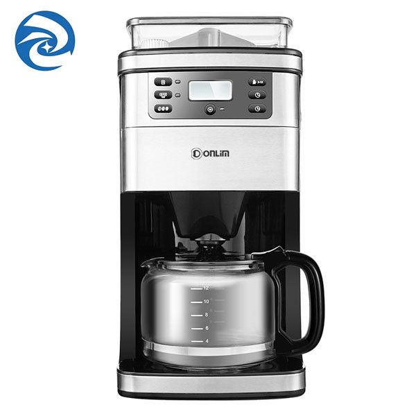 स्वचालित ड्रिप अमेरिकन होम कॉफी मेकर ग्राइंडर के साथ 1.5L 900W