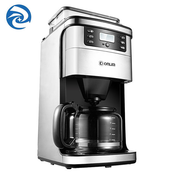 स्वचालित ड्रिप अमेरिकन होम कॉफी मेकर ग्राइंडर के साथ 1.5L 900W