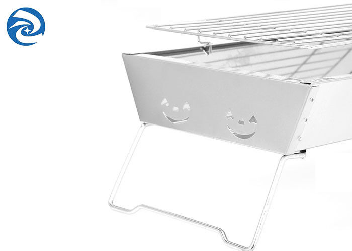 SS403 पोर्टेबल स्टेनलेस स्टील ग्रिल 17.7''x9''x2.4'' 2 से 4 लोग